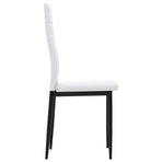 Dining Chairs 2 pcs White Faux Leather