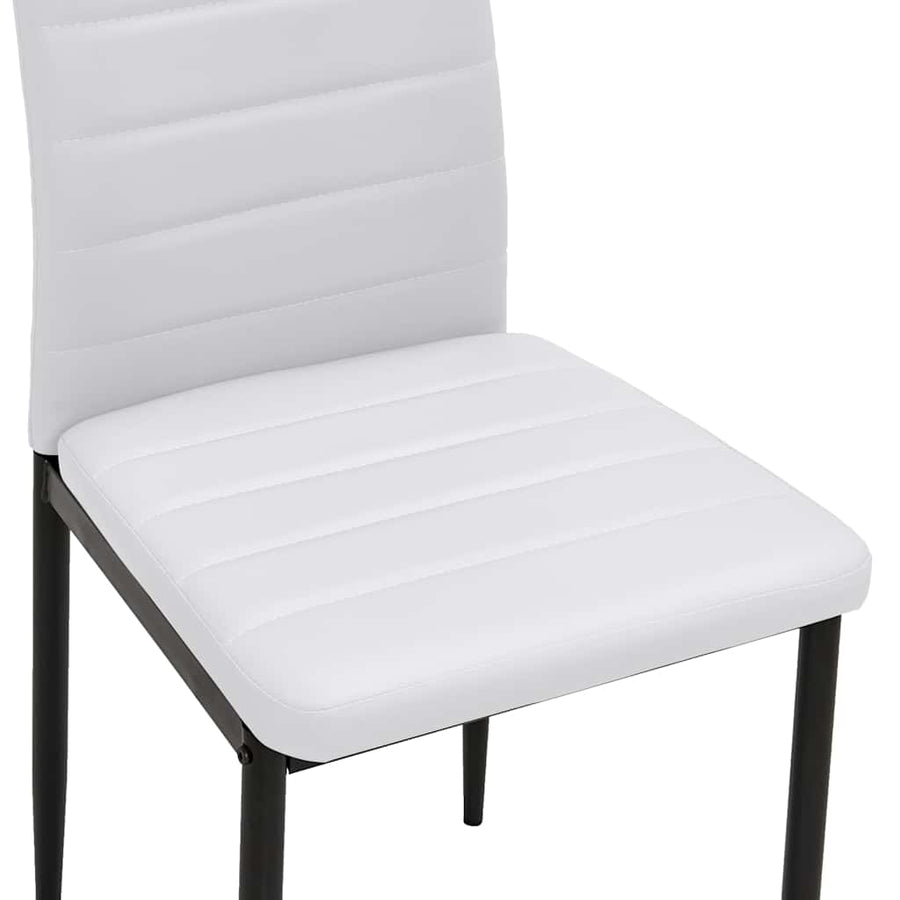 Dining Chairs 2 pcs White Faux Leather