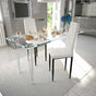 Dining Chairs 2 pcs White Faux Leather