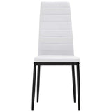 Dining Chairs 4 pcs White Faux Leather