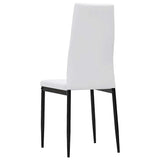 Dining Chairs 4 pcs White Faux Leather