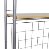 Foldable Breakfast Bar Set With 2 Chairs - Side View