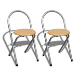 Foldable Breakfast Bar Set With 2 Chairs