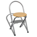 Foldable Breakfast Bar Set With 2 Chairs - Rear View
