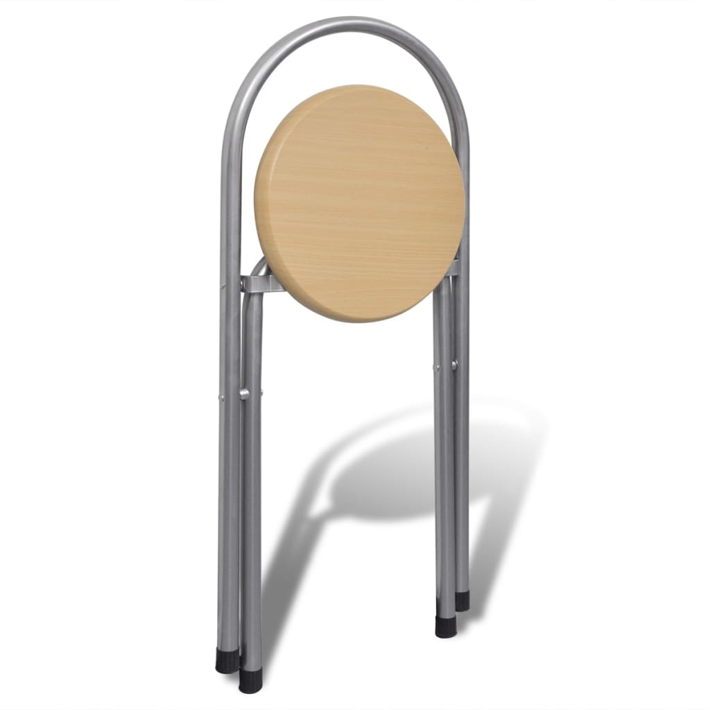 Foldable Breakfast Bar Set With 2 Chairs