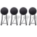 Folding Stools 4 pcs Faux Leather
