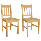 Dining Chairs 2 pcs Pinewood