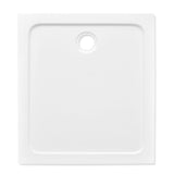 Rectangular ABS Shower Base Tray White 80 x 90 cm