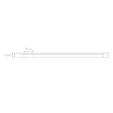 Rectangular ABS Shower Base Tray White 80 x 90 cm - Close-Up Angle