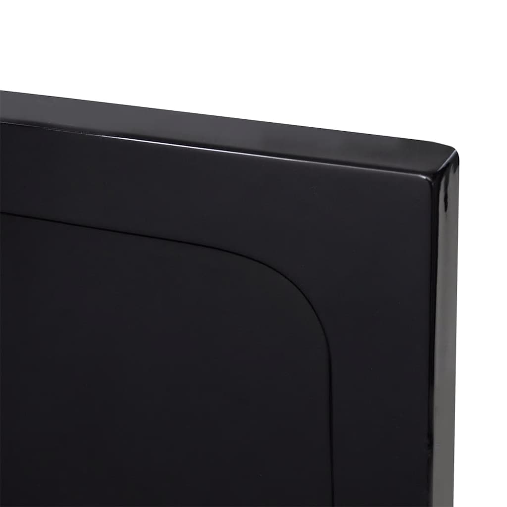 Rectangular ABS Shower Base Tray Black 80 x 100 cm