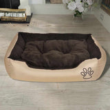 Warm Dog Bed with Padded Cushion S - Front View