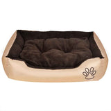 Warm Dog Bed with Padded Cushion S - Side View