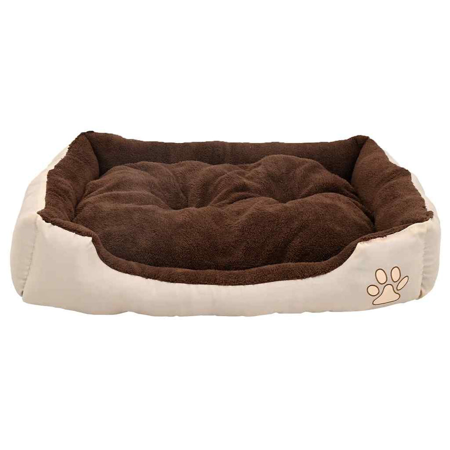 Warm Dog Bed with Padded Cushion M