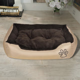 Warm Dog Bed with Padded Cushion XL - Front View