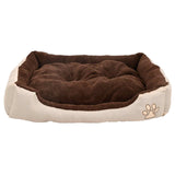 Warm Dog Bed with Padded Cushion XL - Rear View