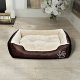 Warm Dog Bed with Padded Cushion S - Front View