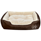 Warm Dog Bed with Padded Cushion S - Side View