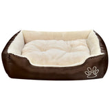 Warm Dog Bed with Padded Cushion M - Side View