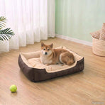 Warm Dog Bed with Padded Cushion M