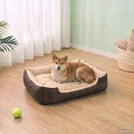 Warm Dog Bed with Padded Cushion M