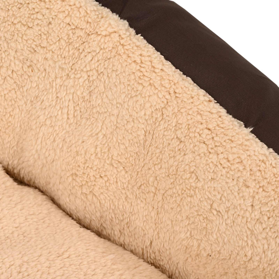 Warm Dog Bed with Padded Cushion L