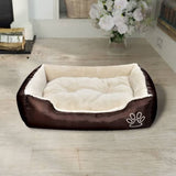 Warm Dog Bed with Padded Cushion L - Front View