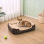 Warm Dog Bed with Padded Cushion L