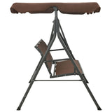 Coffee Garden Swing Bench - Side View