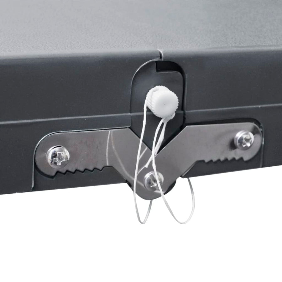 Foldable Camping Table Set with 4 Stools Light Grey