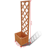 Trellis Planter 40 x 30 x 135 cm - Top-Down View