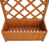 Trellis Planter 70 x 30 x 135 cm - Top-Down View