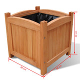 Wooden Raised Bed 30 x 30 x 30 cm Set of 2 - 45-Degree Angle