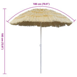 Tilt Beach Parasol Hawaii Style - Close-Up Angle