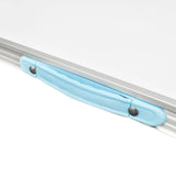 Foldable Camping Table with Metal Frame 80 x 60 cm - Top-Down View