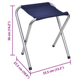 Foldable Camping Table Set with 4 Stools Height Adjustable 120 x 60 cm - Low Angle