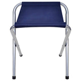 Foldable Camping Table Set with 6 Stools Height Adjustable 180 x 60 cm - Side View