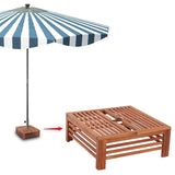 Wooden Parasol Stand Cover - 45-Degree Angle