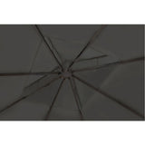 Poly Rattan Gazebo with Dark Grey Roof 3 x 3 m