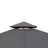 Poly Rattan Gazebo with Dark Grey Roof 3 x 4 m - Side View
