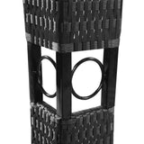 Poly Rattan Gazebo with Dark Grey Roof 3 x 4 m - 45-Degree Angle