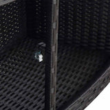 Hot Tub Surround Black Poly Rattan - Extra Image