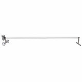 Pool Cover Roller with Stainless Steel Base - Side View