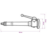 Fire Hose Nozzle with C Coupling - Rear View