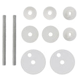 Toilet Seats with Hard Close Lids MDF Old Wood - Low Angle