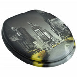 Toilet Seats with Hard Close Lids MDF New York - Front View