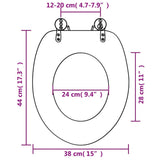 Toilet Seats with Hard Close Lids MDF New York