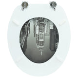 Toilet Seats with Hard Close Lids MDF New York - Rear View