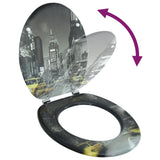 Toilet Seats with Hard Close Lids MDF New York - Close-Up Angle