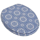 Toilet Seat with MDF Lid Porcelain Design - Front View