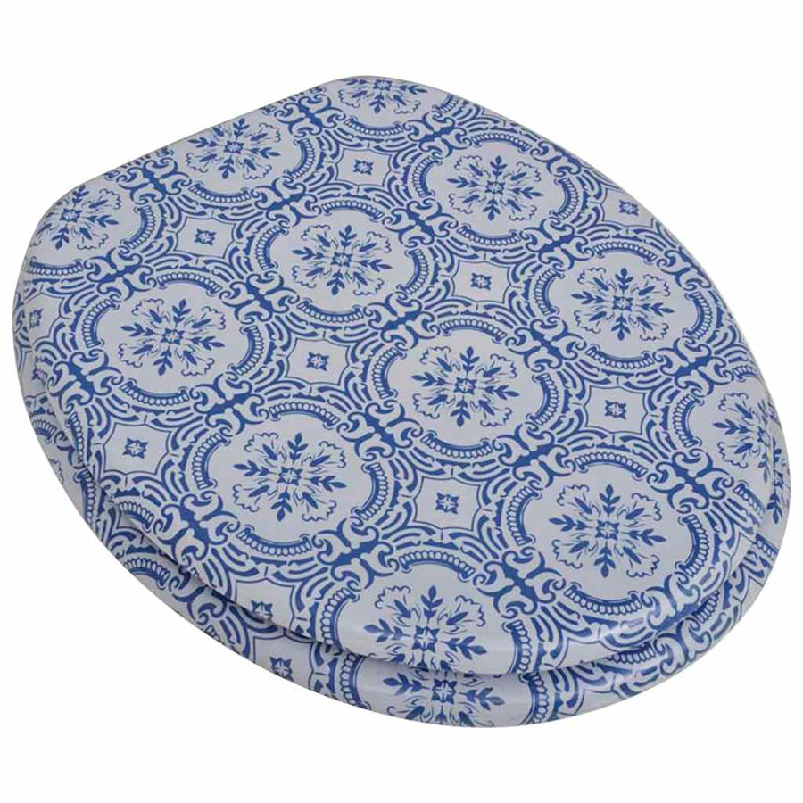 Toilet Seat with MDF Lid Porcelain Design